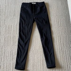 Madewell 10” High Riser Skinny Skinny 26 Black